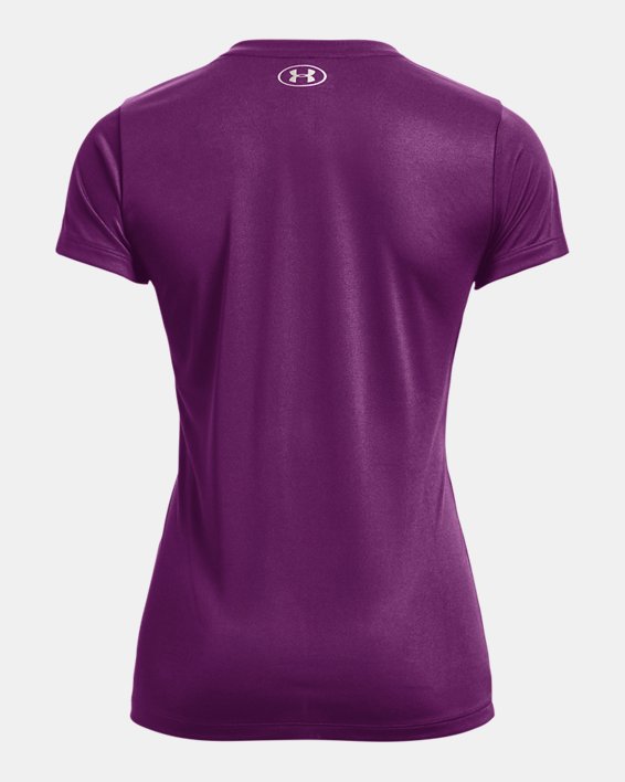 Camiseta con Cuello en V UA Tech™ para Mujer, Purple, pdpMainDesktop image number 5